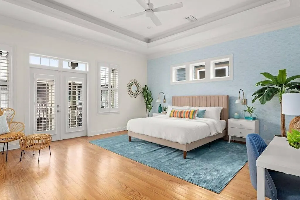Modern Beach Haues 4 Min Walk To Beach W/ Pool Bbq Panama City Beach Semesterbostad